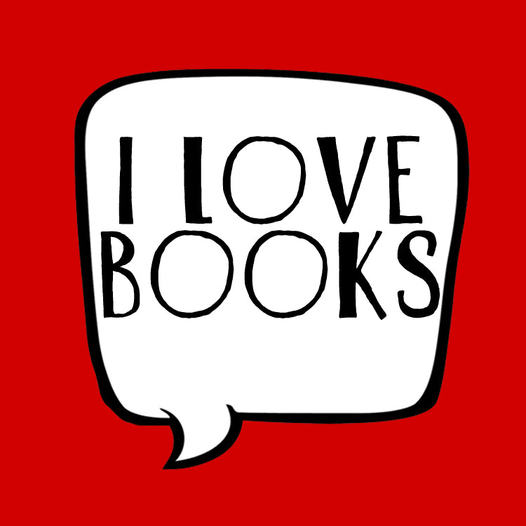 I Love Books Red Magnet