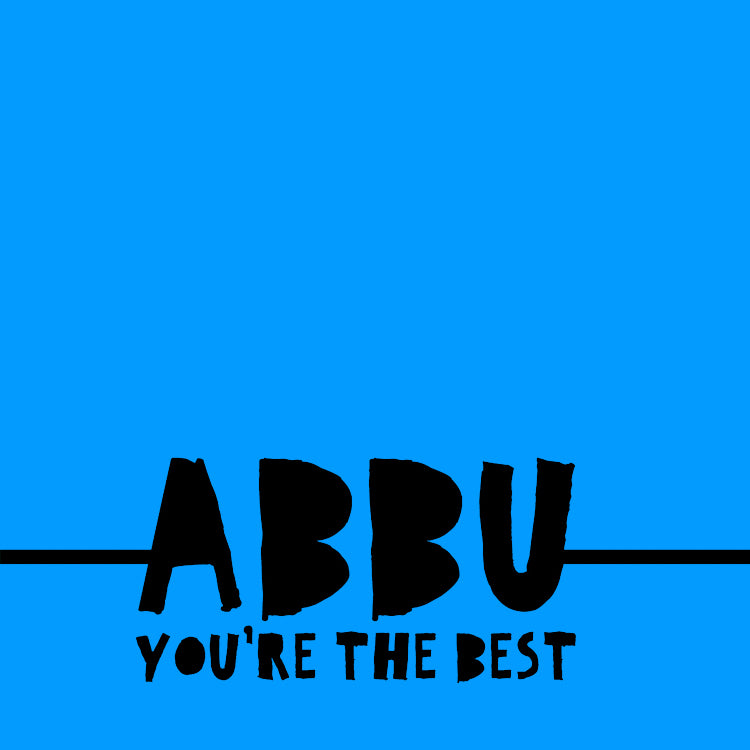 Abbu You're The Best Blue Magnet
