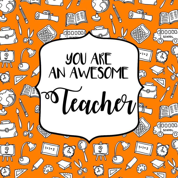 You Are An Awesome Teacher Orange Magnet