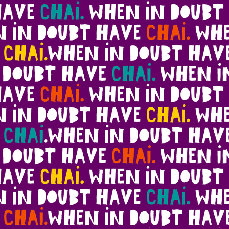 When In Doubt Have Chai Purple Magnet