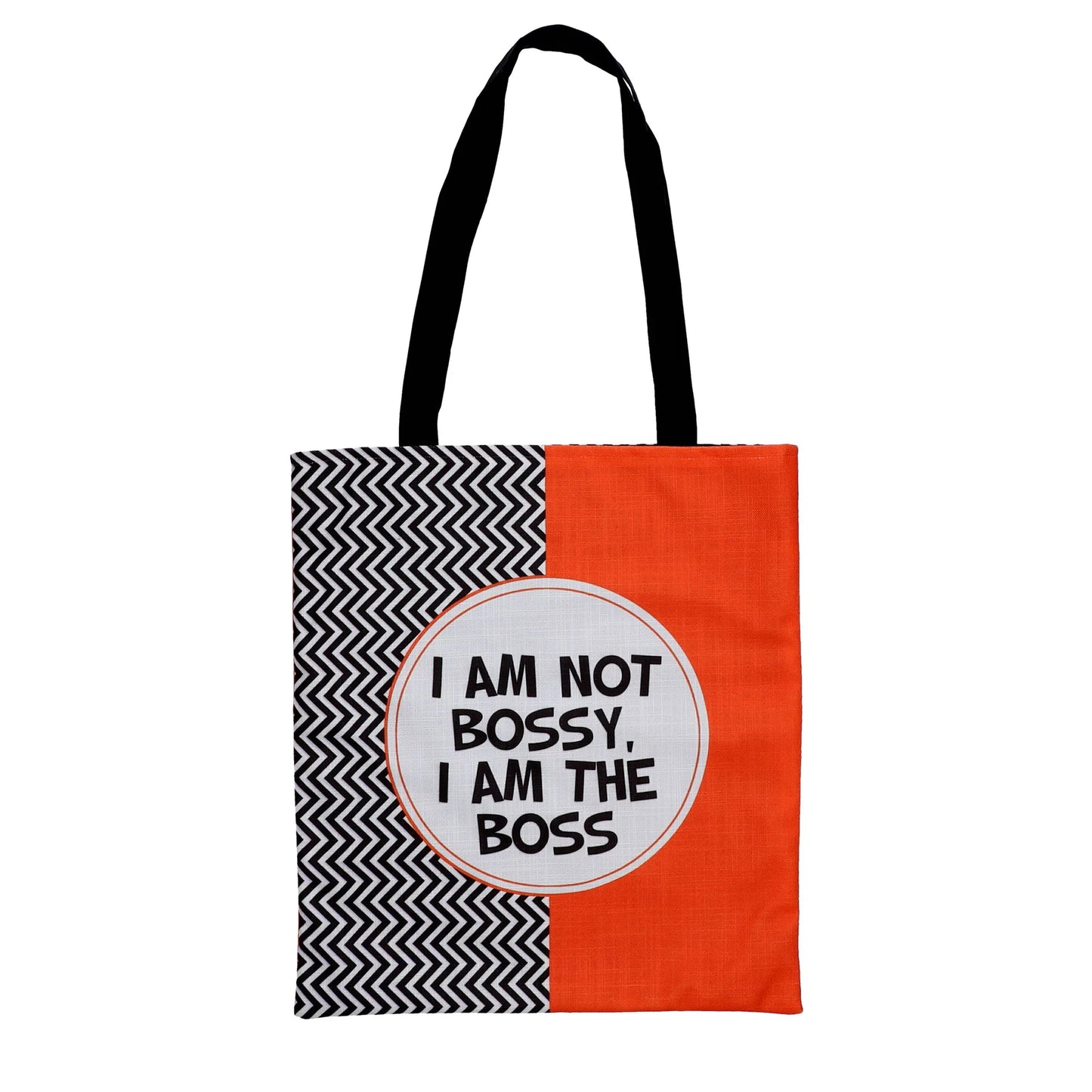 I Am Not Bossy, I Am The Boss Orange Totebag