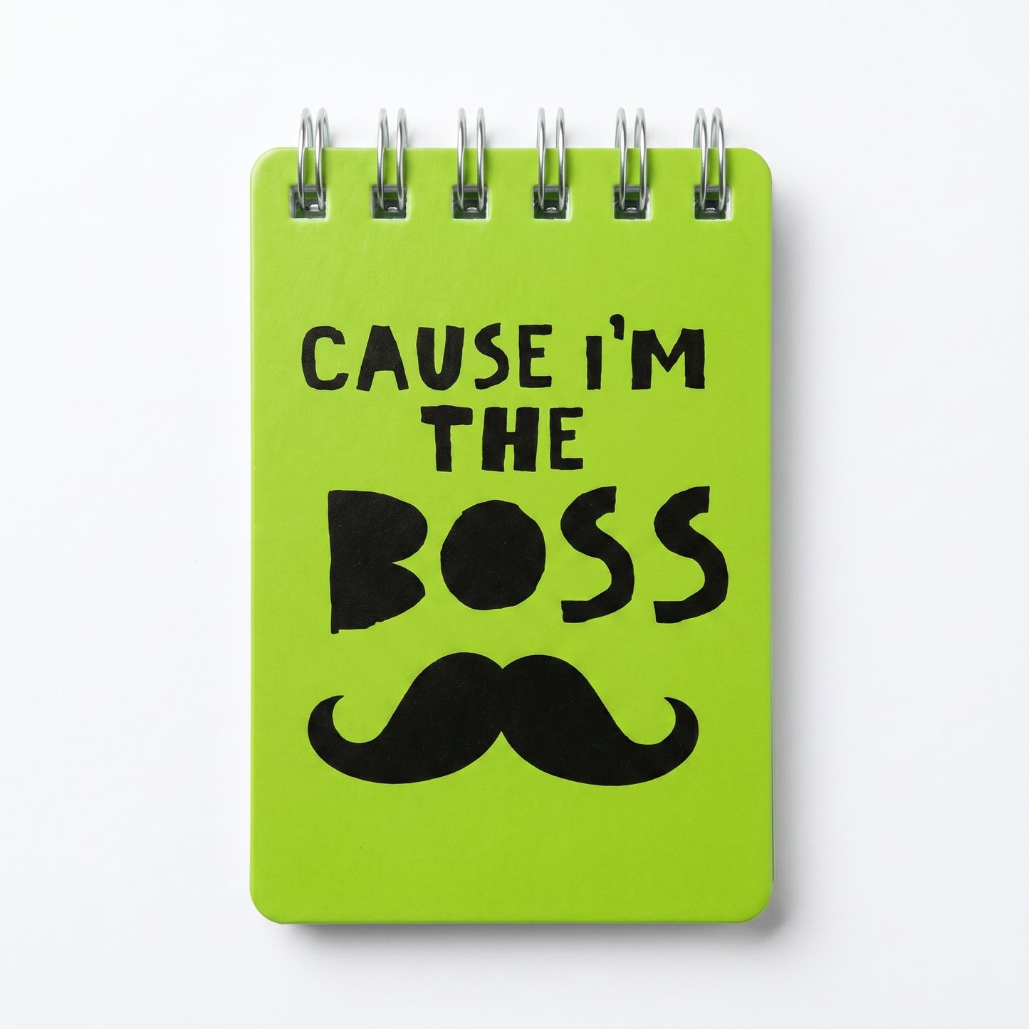 Cause I'm The Boss Green Notepad