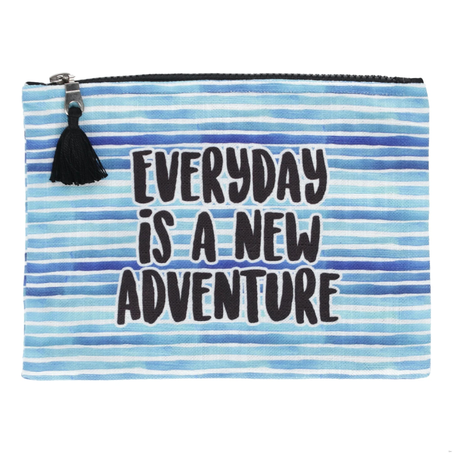Every day is a new Adventure Blue Zipper