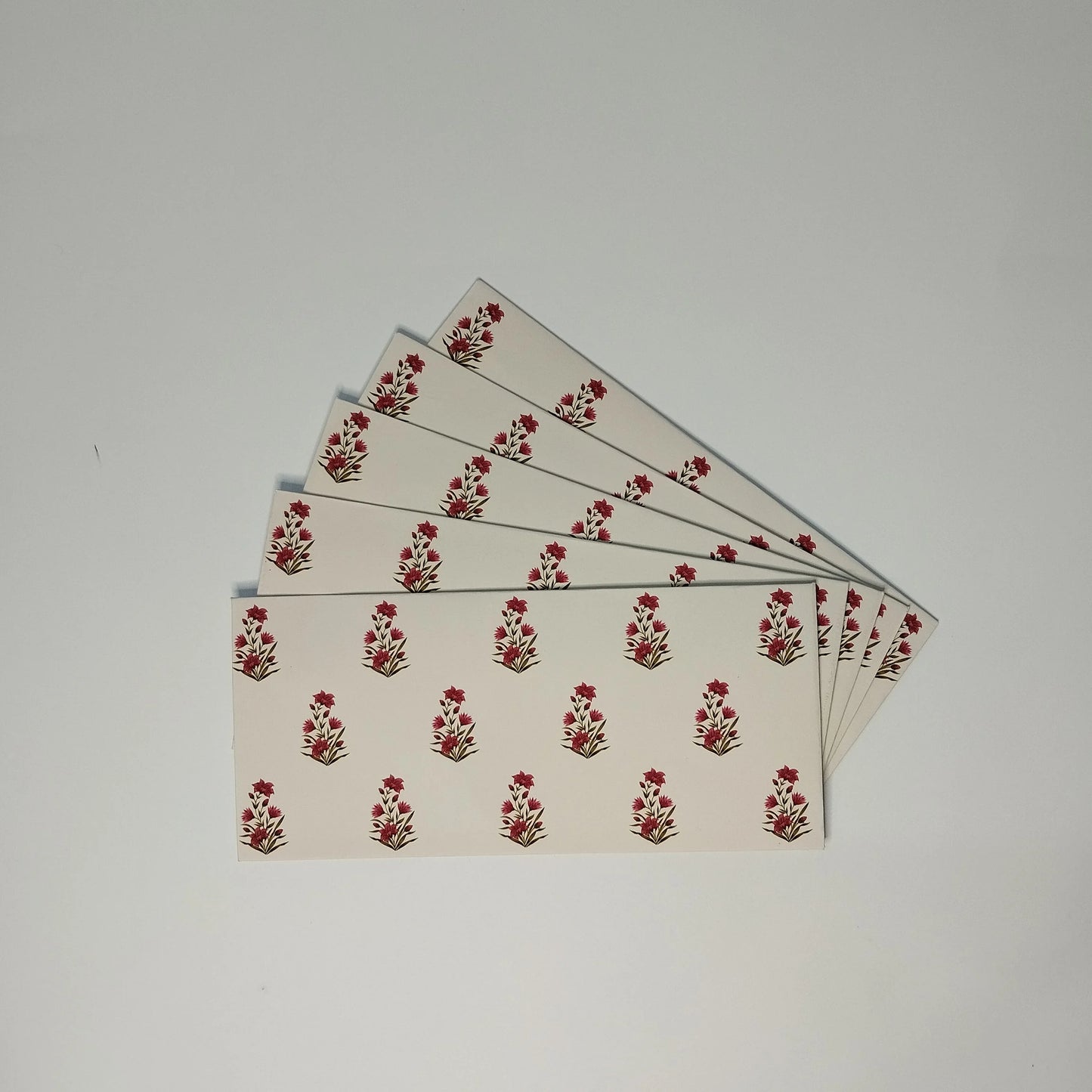 Floral Booti - pack of 5 envelopes