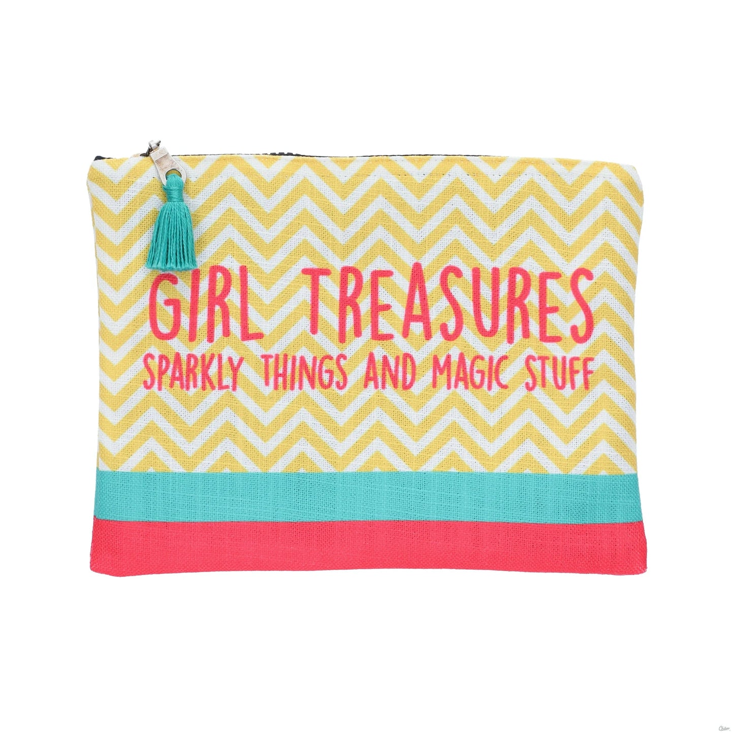 Girl Treasures Sparkling things Zipper Bag yellow