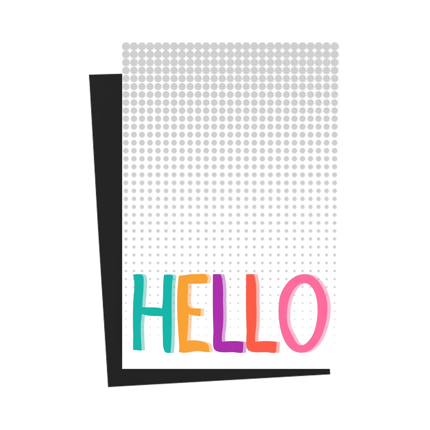 Hello Colorful Greeting Card