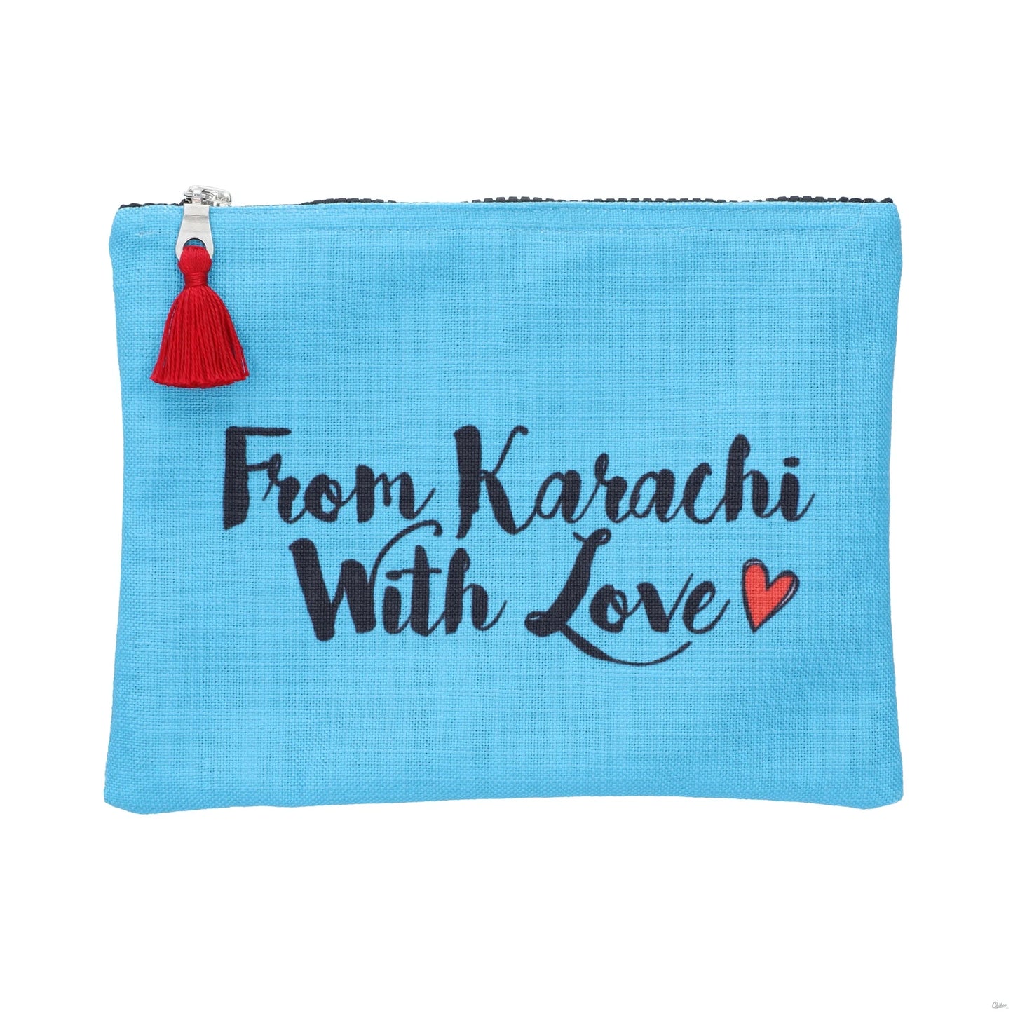 From Karachi With Love Zipper Blue