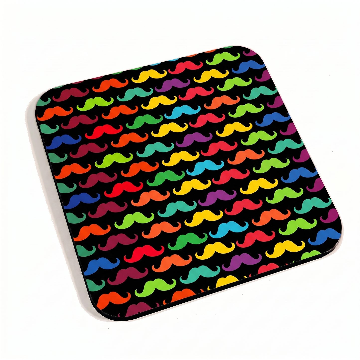Moustache Colorful Coaster