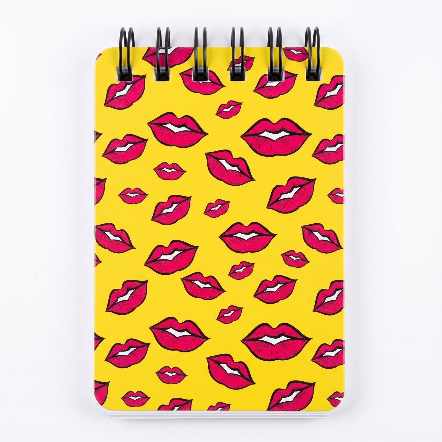 Red Lips Yellow Notepad
