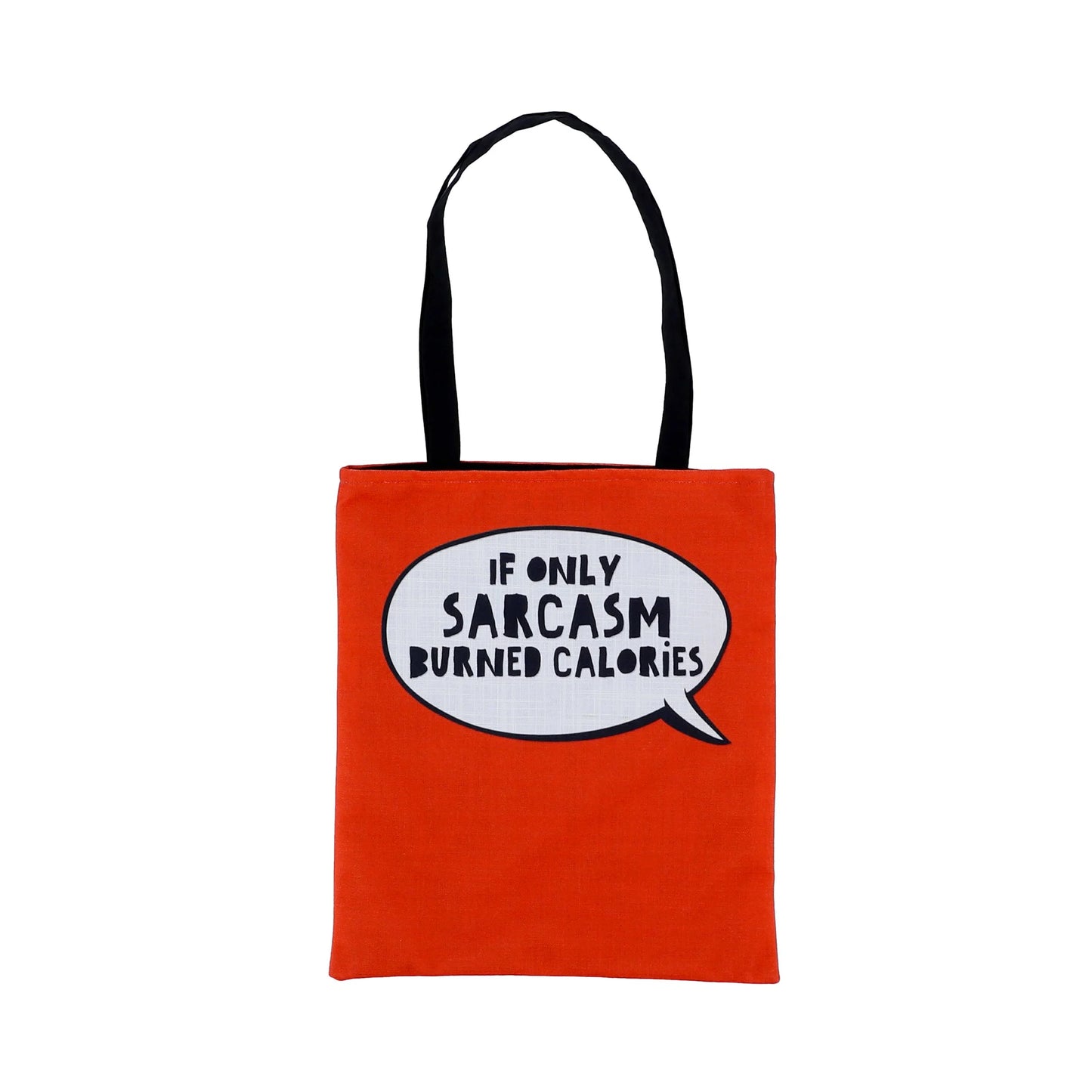 If Only Sarcasm Burned Calories Red Totebag