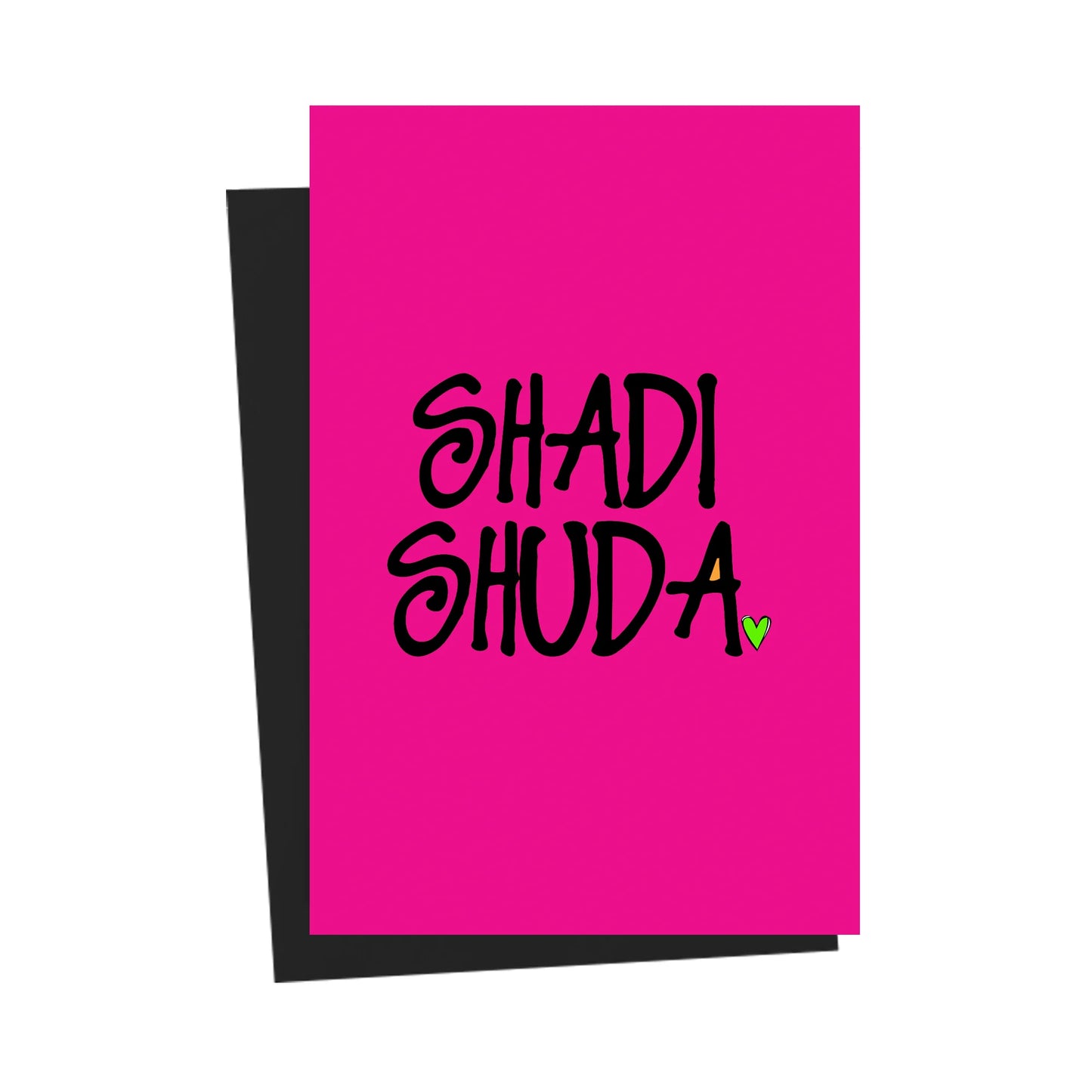 Shadi Shuda Pink Greeting Card