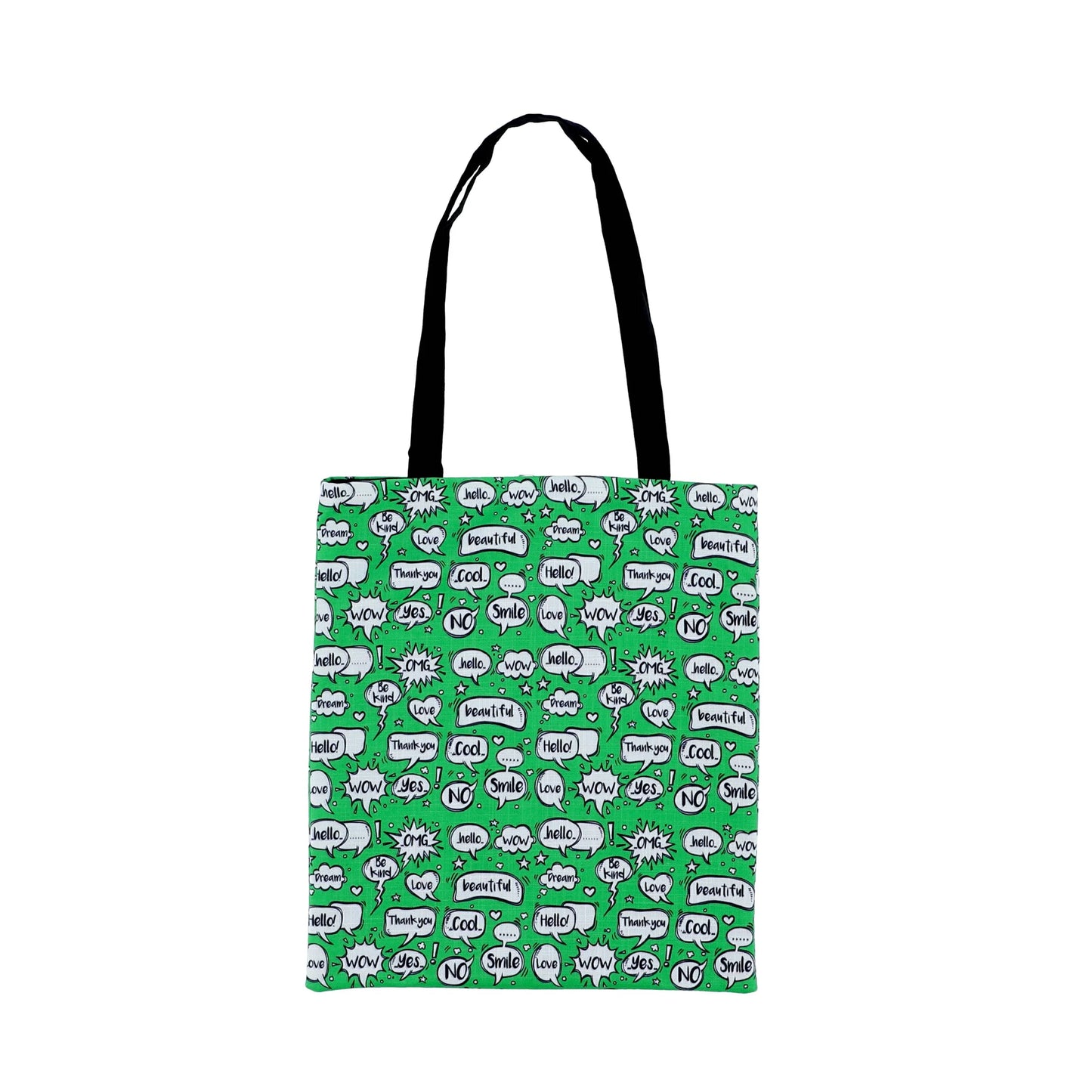 Trendy Speech Bubble Green Totebag