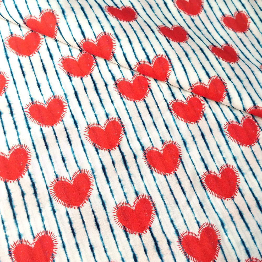 GPA109 - Tie Dye Red Hearts