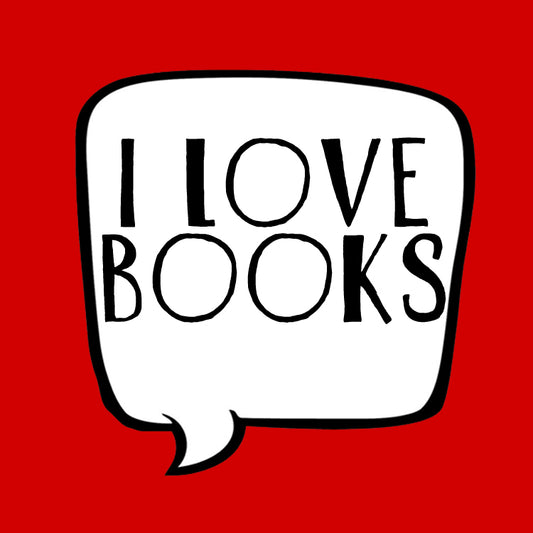 I Love Books Red Magnet