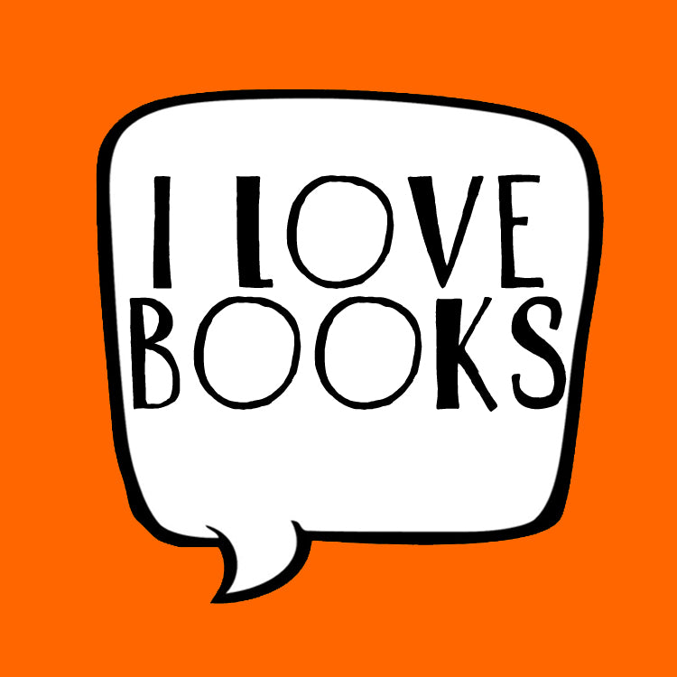 I Love Books Orange Magnet