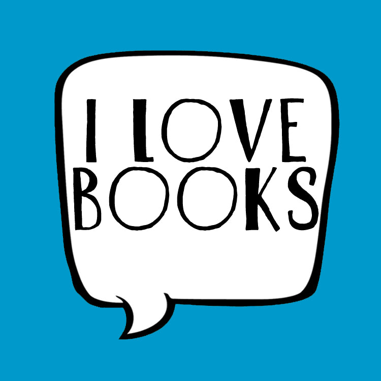 I Love Books Blue Magnet
