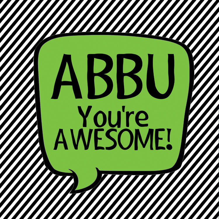 Abbu You're Awesome Green Magnet