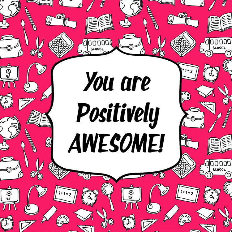 You Are Positively Awesome Pink Magnet