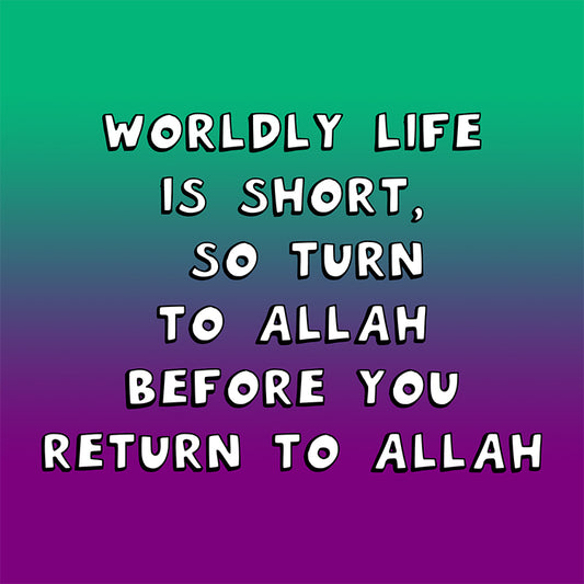 Turn to Allah Before You Return To Allah Magnet