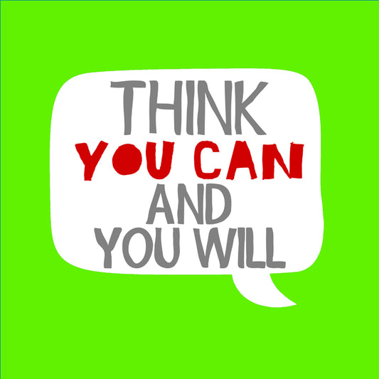 Think you Can And You Will Green Magnet
