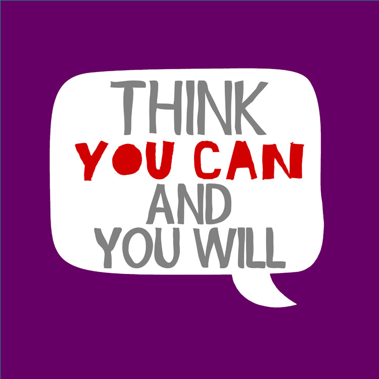 Think you Can And You Will Purple Magnet