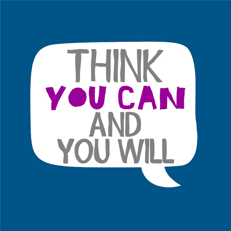 Think you Can And You Will Teal Magnet