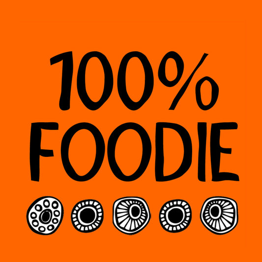 100% Foodie Orange Magnet