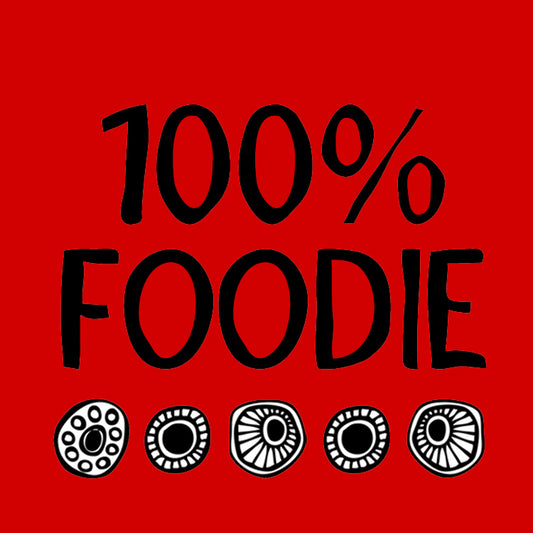 100% Foodie Red Magnet