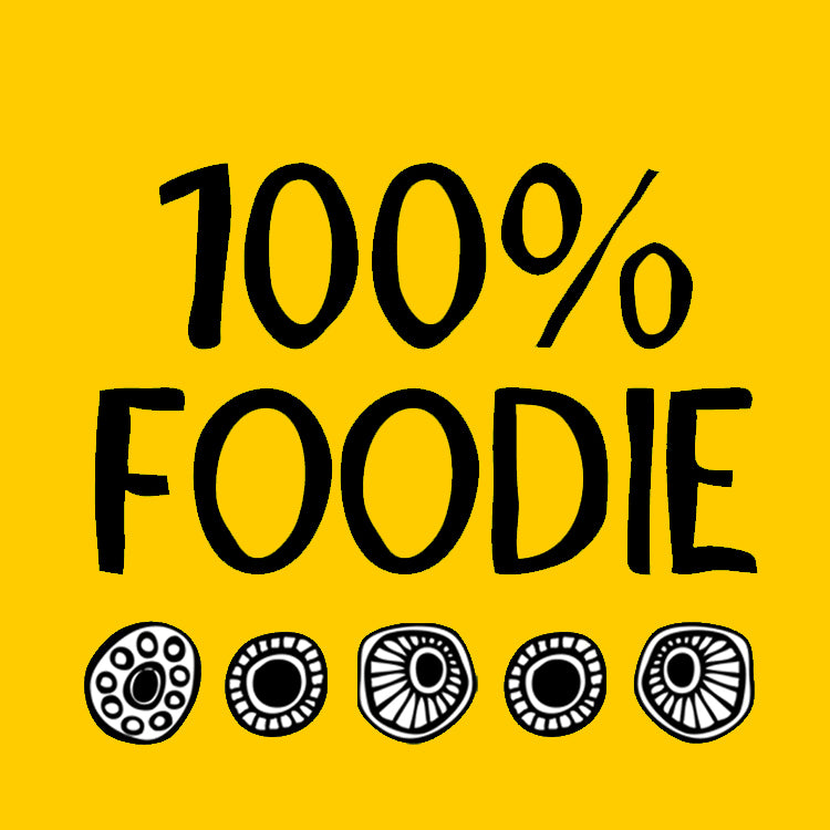 100% Foodie Yellow Magnet