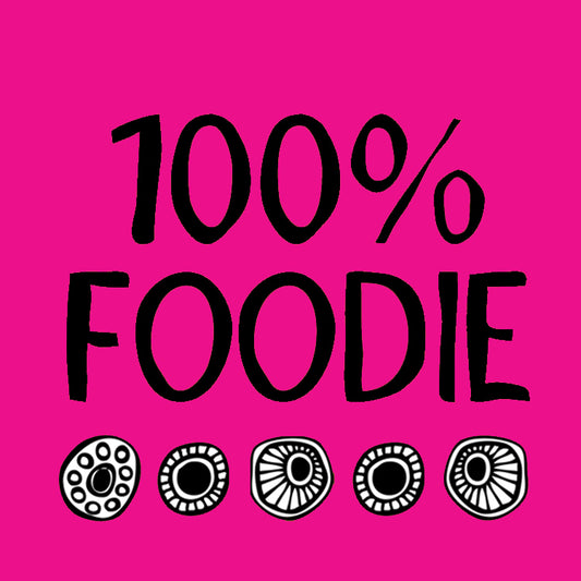 100% Foodie Pink Magnet