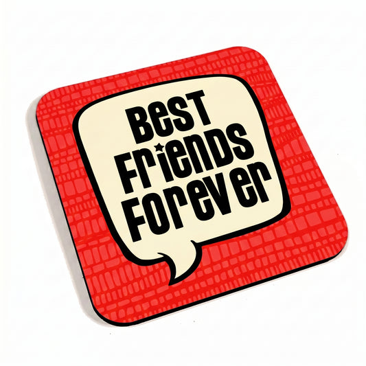 Best Friends Forever Pink Coaster