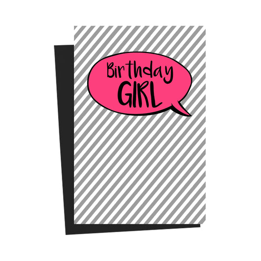 Birthday Girl Pink Greeting Card
