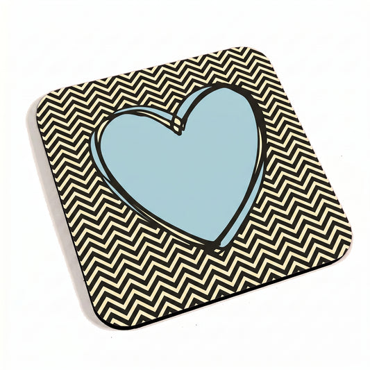 Blue Heart Coaster