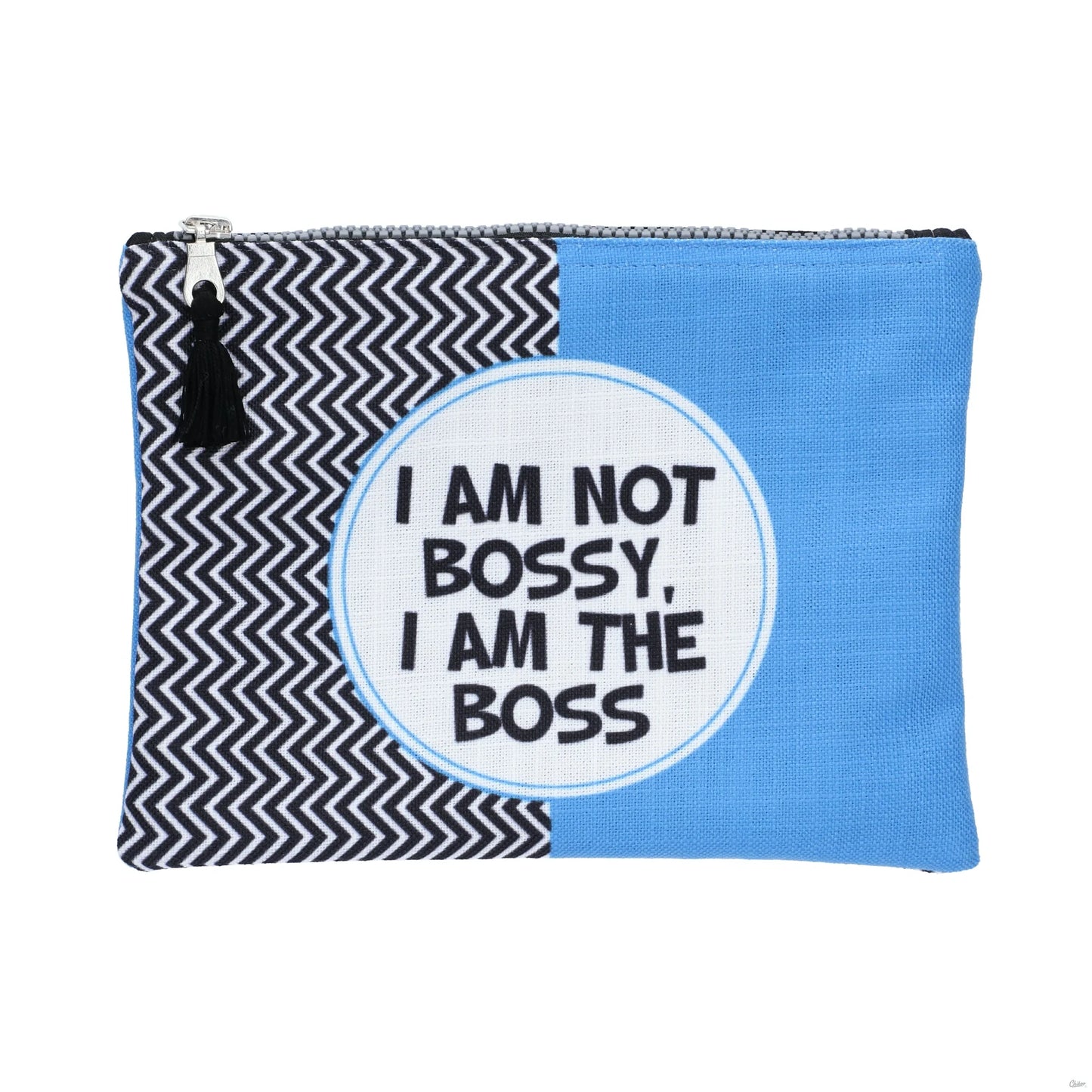 Im not bossy, Im the boss Zipper Bag Blue