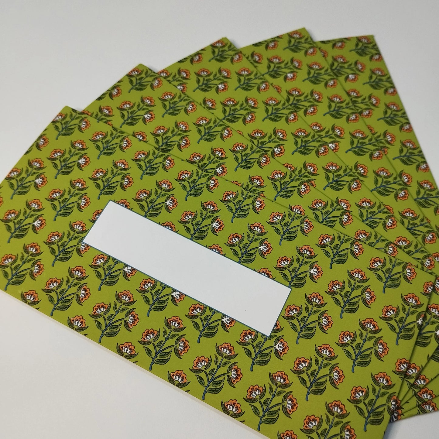 Chaap lime green - pack of 5 envelopes