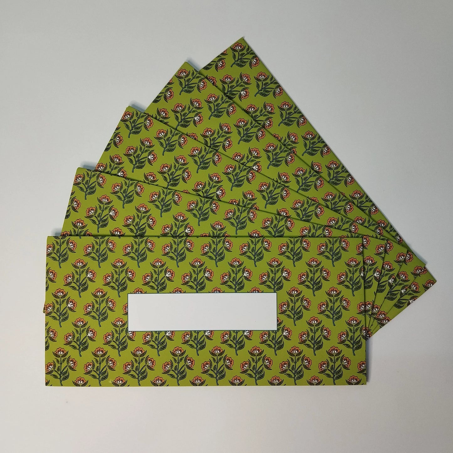 Chaap lime green - pack of 5 envelopes