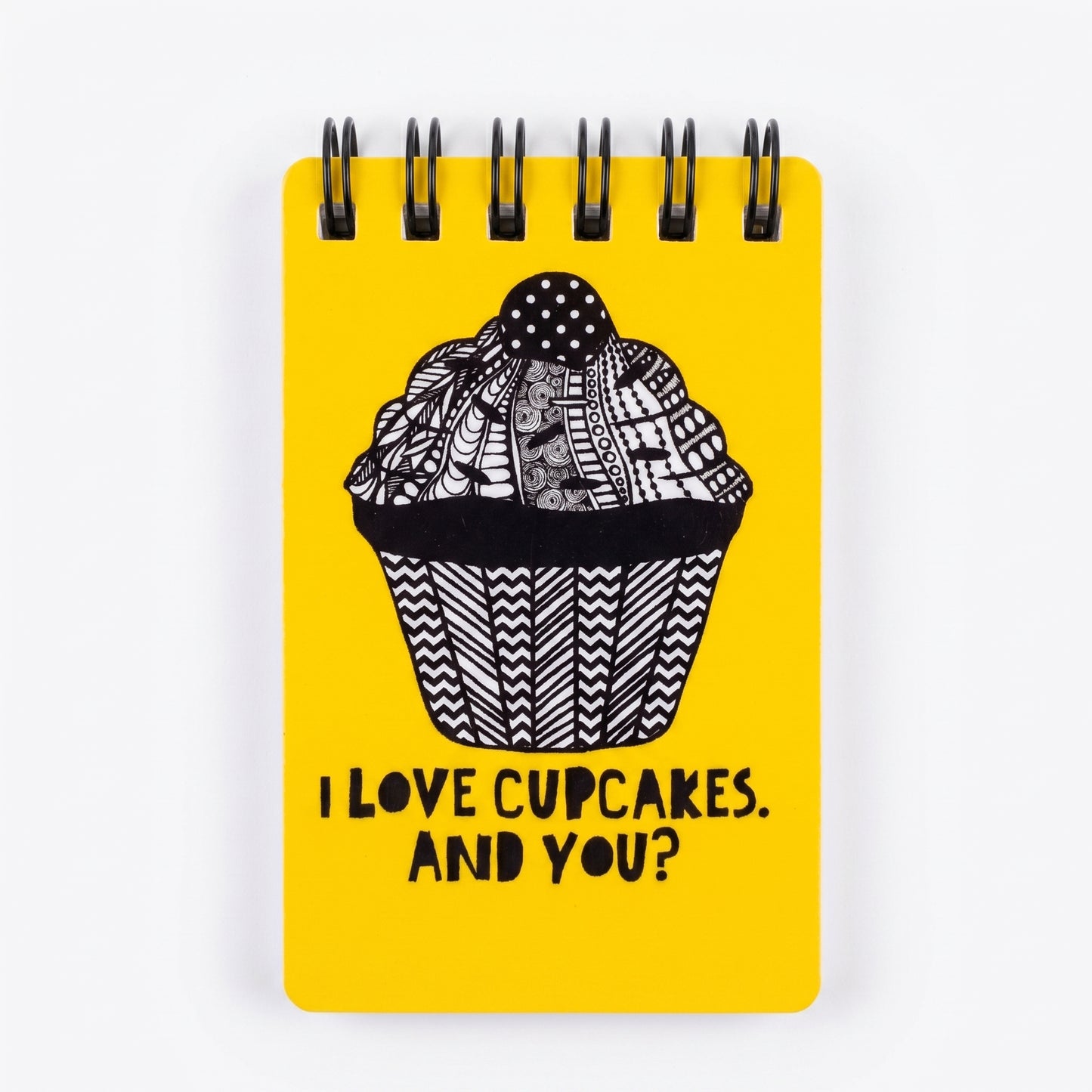 I Love Cupcakes And You Yellow Notepad