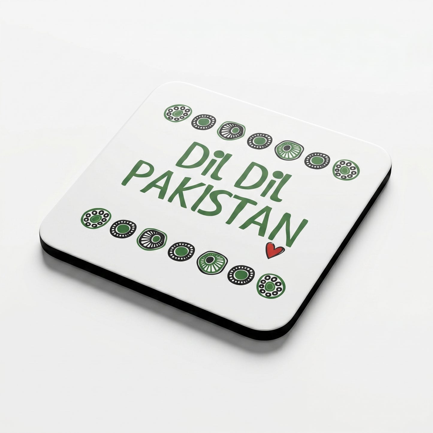 Dil Dil Pakistan White Coaster