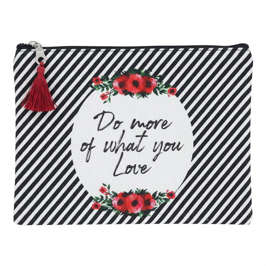 Do More Of What You Love Striped Zipper