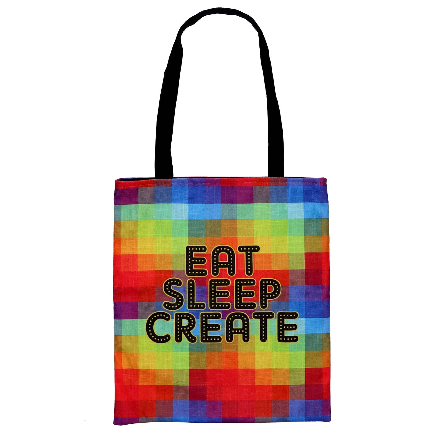 Eat Sleep Create Colorful Totebag