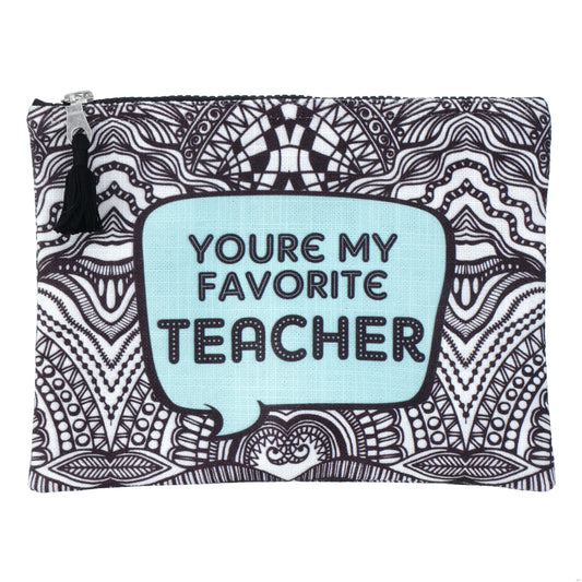 You're My Favourite Teacher Blue Zipper