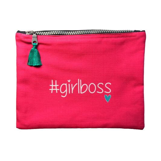 #girlboss Pink Zipper