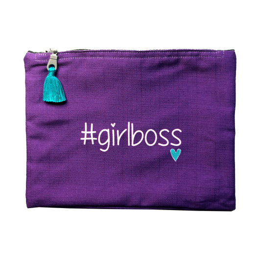 #girlboss Purple Zipper