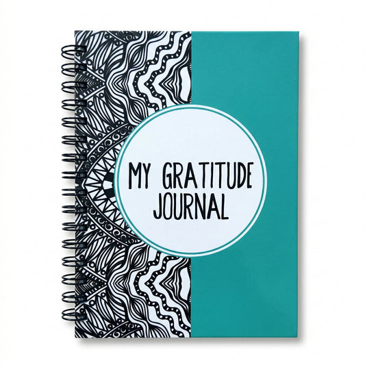 Gratitude Journal Teal Notebook