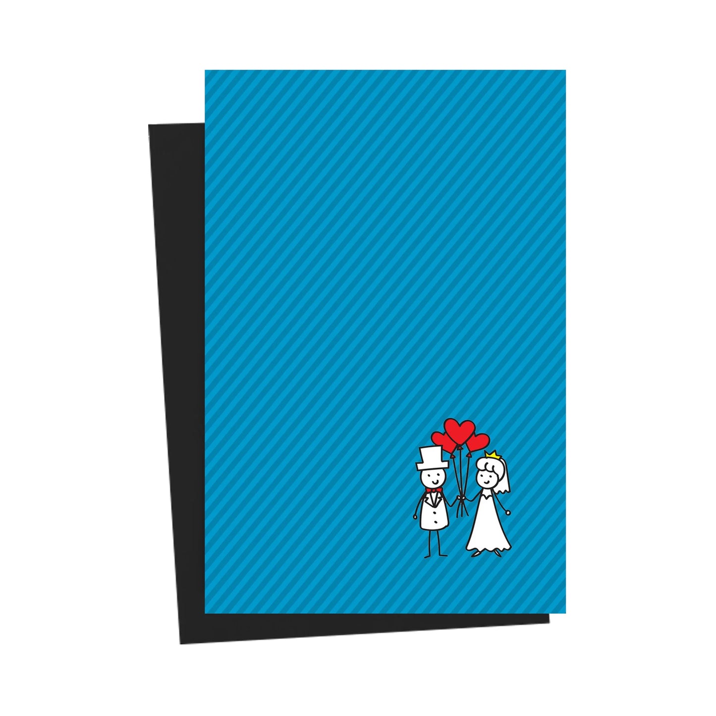 Happy People Blue Greeting Card