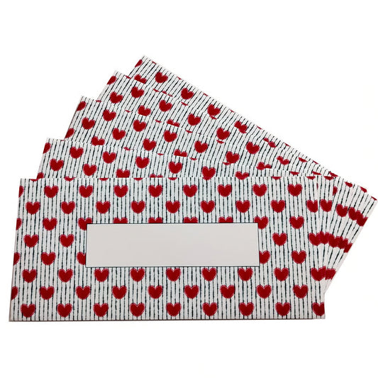 Pack of 5 Hearts Envelopes