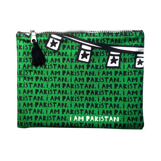 I am Pakistan Green Zipper