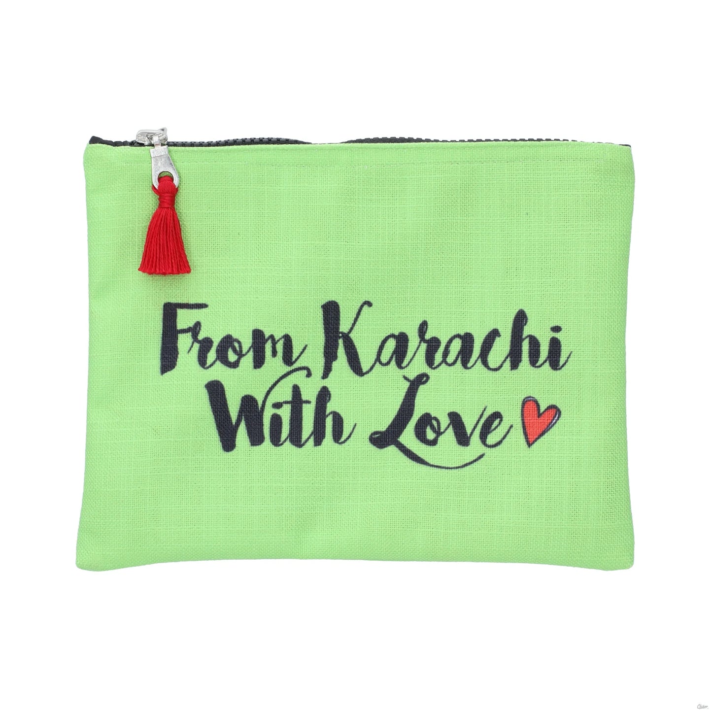 From Karachi With Love Zipper Green