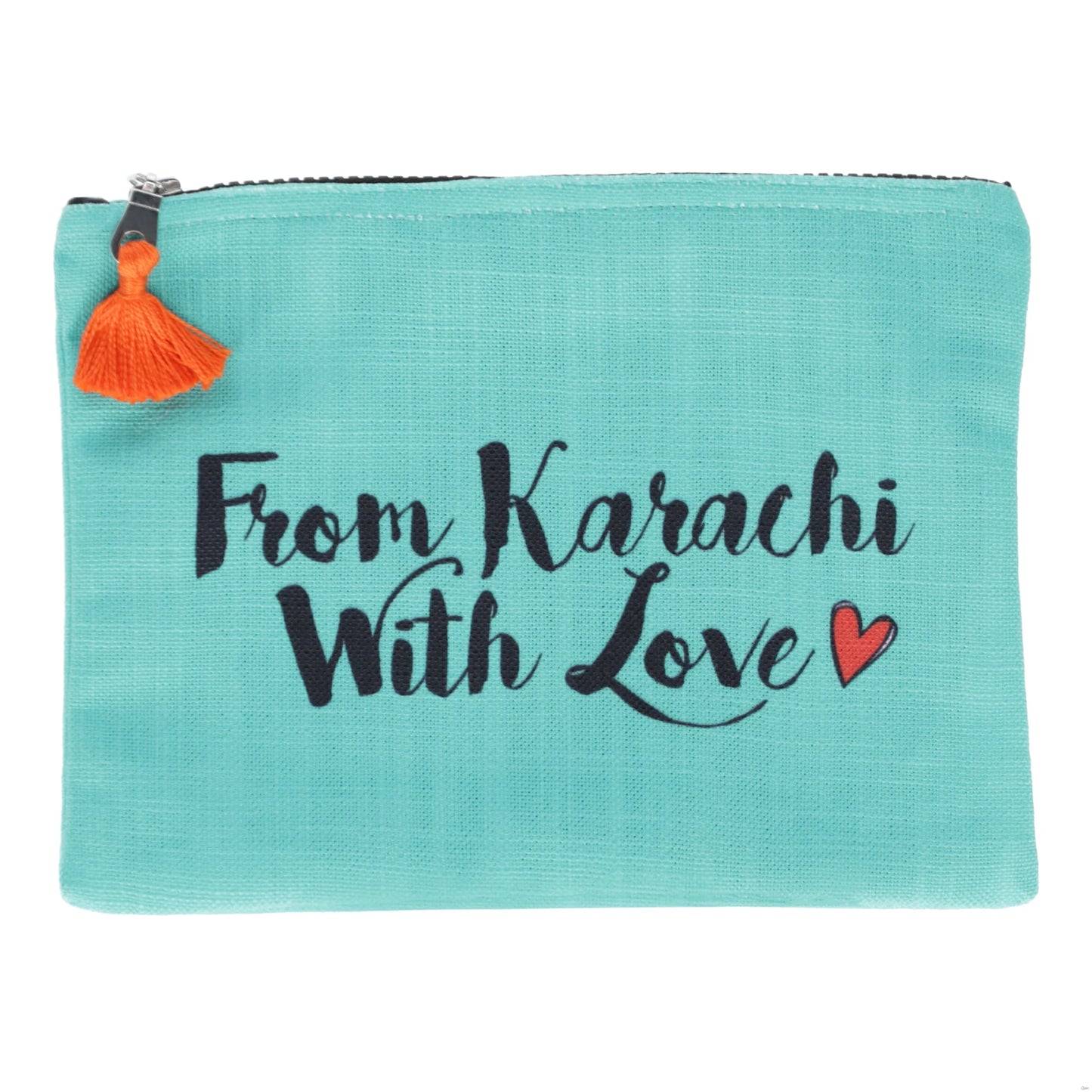 From Karachi With Love Teal Zipper