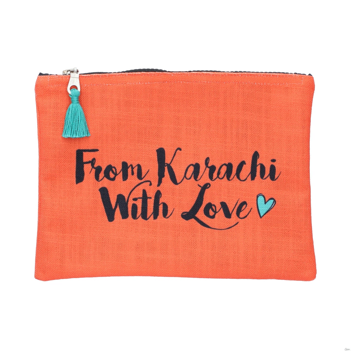 From Karachi With Love Zipper Orange